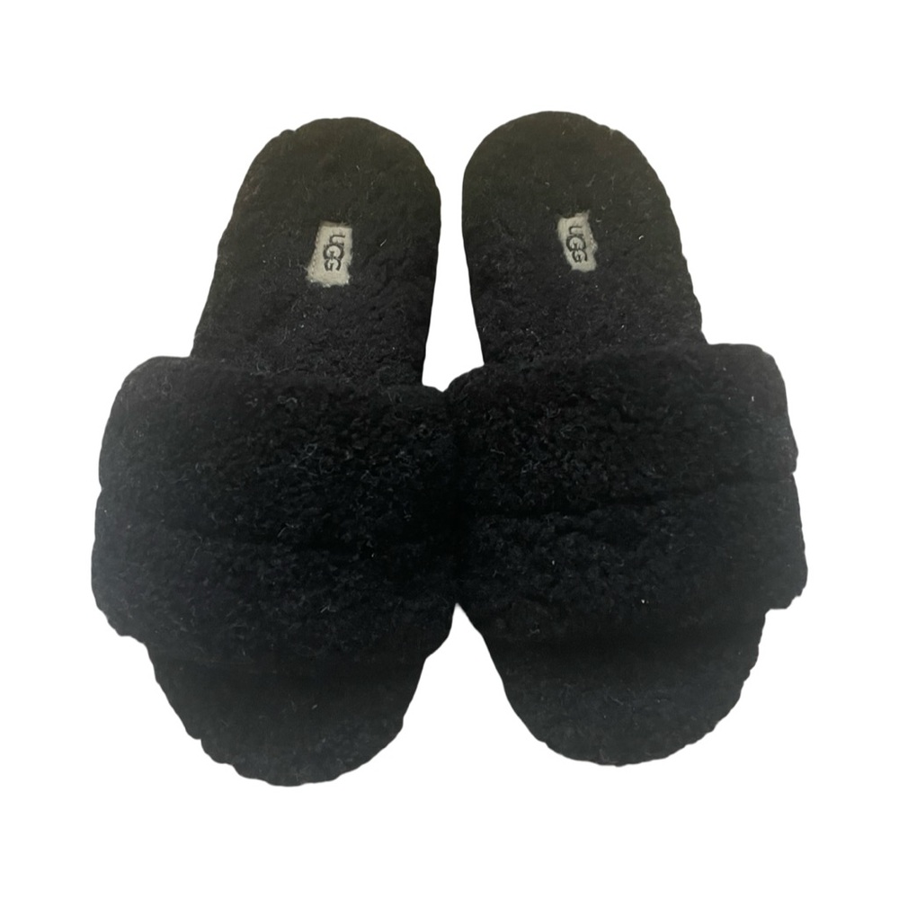 UGG Charcoal Fleece Slippers size 8